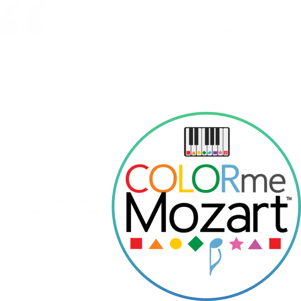 Customer Testimonial from COLORmeMozart